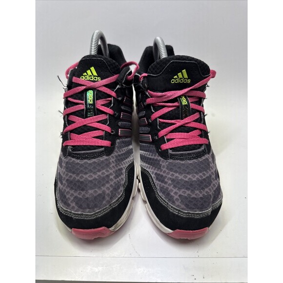 Women’s Adidas Climacool Black Pink Running Shoes Size 8 - Picture 2 of 7